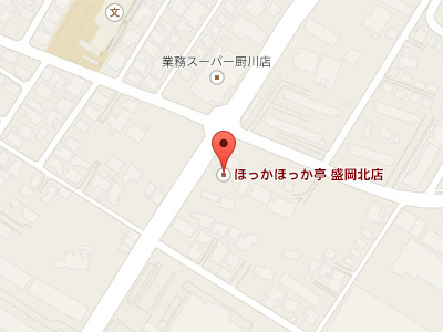 ほっかほっか亭 盛岡北店　地図